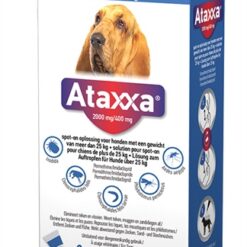 Krka Ataxxa Spot On Hond >25 KG 2000 MG/400 MG 3 Pip