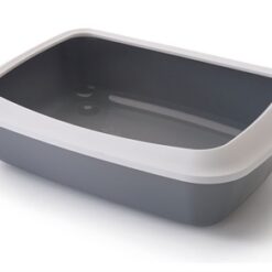 Savic Kattenbak Iriz Met Rand Koudgrijs / Wit 50X37X13 CM