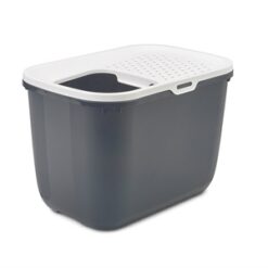 Savic Kattenbak Hop In Antraciet / Wit 58,5X39X39,5 CM
