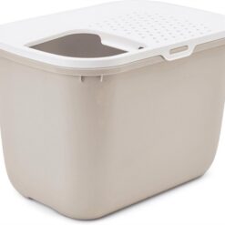 Savic Kattenbak Hop In Wit / Mokka 58,5X39X39,5 CM