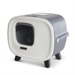 Savic Kattenbak Mira Deluxe Antraciet / Wit 55,5X44X49,5 CM