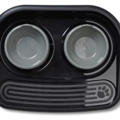 Savic Butler Voerstation Happy Planet Zwart 45X36X8 CM