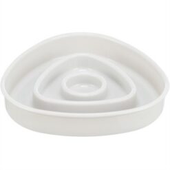 Trixie Voerbak Slowfeeding Kunststof / Tpr Grijs 15X15 CM 350 ML