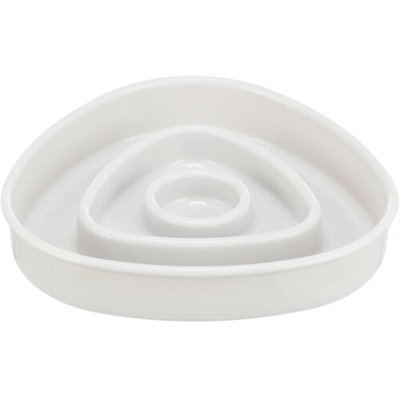 Trixie Voerbak Slowfeeding Kunststof / Tpr Grijs 15X15 CM 350 ML