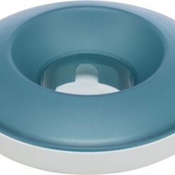 Trixie Slowfeeding Rocking Bowl Kunststof / Tpr Grijs / Blauw 23X23 CM 500 ML