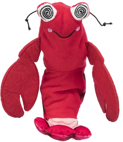 Trixie Spartelgarnaal Stof Catnip Rood 23 CM