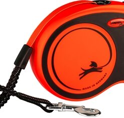Flexi Rollijn Xtreme Tape Zwart / Oranje L 8 Mtr
