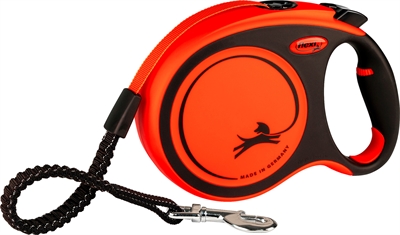 Flexi Rollijn Xtreme Tape Zwart / Oranje L 8 Mtr