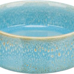 Trixie Voerbak / Drinkbak Keramiek Blauw 13X13 CM 400 ML