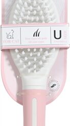Zolux Anah Borstel Zacht Roze / Wit 5,5X3,5X21 CM