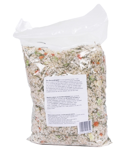 Dierendrogist Back To Nature Kruiden / Groenten / Rijst 1 KG