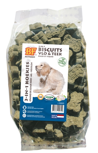 Bf Petfood 3 In 1 Hondenkoekjes Look & Kruid 500 GR