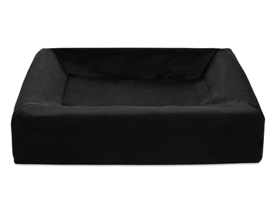 Bia Bed Royal Fluweel Hoes Hondenmand Zwart Bia-3 70X60X15 CM