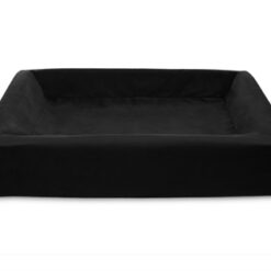 Bia Bed Royal Fluweel Hoes Hondenmand Zwart Bia-4 85X70X15 CM