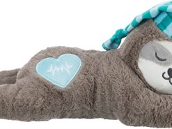 Trixie Pluche Luiaard Grijs Met Heartbeat Voor Puppy 34 CM