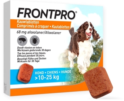 Frontline Frontpro Kauwtabletten L 10-25 KG 3 Tbl