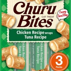 Inaba Churu Bites Cat Chicken Recipe Wraps Tuna Recipe 3X10 GR