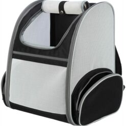 Trixie Hondentas Rugtas Chloe Lichtgrijs / Zwart 39X27X43 CM
