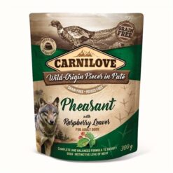 Carnilove Dog Pouch Fazant / Frambozenblad 12X300 GR