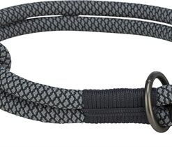 Trixie Halsband Hond Soft Half-Slip Zwart / Grijs 55X1 CM