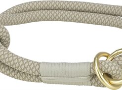 Trixie Halsband Hond Soft Half-Slip Grijs / Lichtgrijs 35X0,6 CM