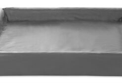 Bia Bed Kunstleer Hoes Hondenmand Grijs Bia-7 120X100X15 CM