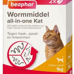 Beaphar Wormmiddel All-In-One Kat 2 Tbl
