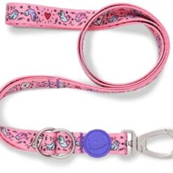 Morso Hondenriem Verstelbaar Gerecycled Sweet Tweet Roze 75-230X1,5 CM 4-20 KG