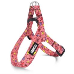 Morso Mini Hondentuig Verstelbaar Gerecycled Pink Think Roze 32-41X2,5 CM
