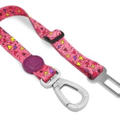 Morso Honden Autogordel Gerecycled Pink Think Roze 40-65X2,5 CM Tot 80 KG