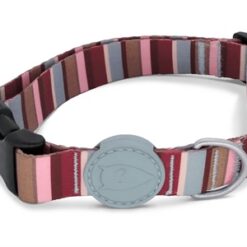 Morso Halsband Hond Gerecycled Skyline Rood / Roze 43-70X2,5 CM