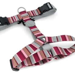 Morso Hondentuig H-Tuig Gerecycled Skyline Rood / Roze 50-70X1,5 CM