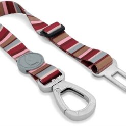 Morso Honden Autogordel Gerecycled Skyline Rood / Roze 40-65X1,5 CM Tot 20 KG