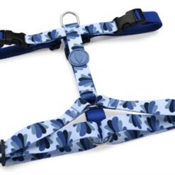 Morso Hondentuig H-Tuig Gerecycled Splash Blauw 70-100X2,5 CM