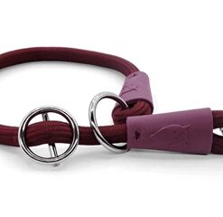 Morso Half Slip Halsband Hond Soft Rope Gerecycled Plum Paars 45X1 CM