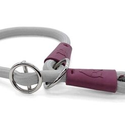 Morso Half Slip Halsband Hond Soft Rope Gerecycled Grey Grijs 55X1 CM