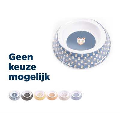 Martin Voerbak / Drinkbak Kat Melamine Japan Assorti 150 ML