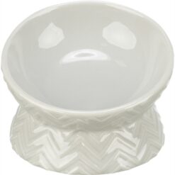 Trixie Verhoogde Voerbak / Waterbak Keramiek Licht Taupe 150 ML 13 CM