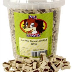 Petsnack Botjes Mini Duo Lam / Rijst 500 GR