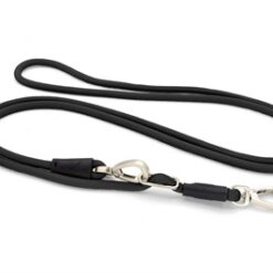 Morso Hondenriem Hands Free Soft Rope Gerecycled Zwart 260X1 CM