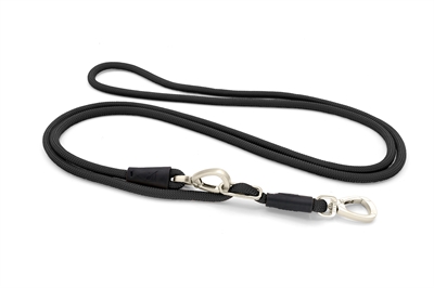 Morso Hondenriem Hands Free Soft Rope Gerecycled Zwart 260X1 CM