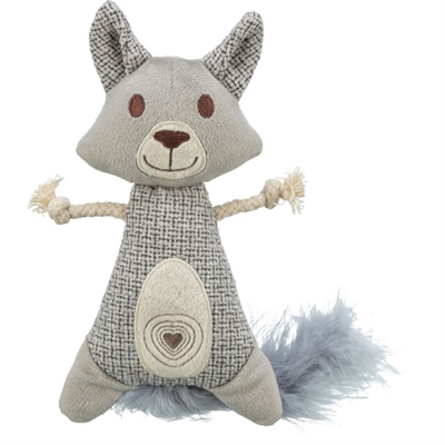 Trixie Wasbeer XXL Pluche / Stof Met Veer Met Catnip 30 CM