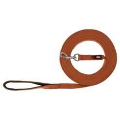 Trixie Hondenriem Sleeplijn Katoen Roest Bruin 5 Mtr X 2 CM