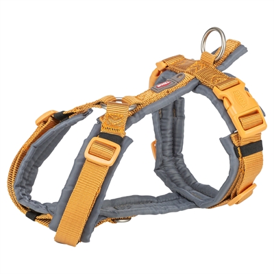 Trixie Hondentuig Premium Trekking Curry Geel / Grafiet Grijs 32-38X1,3 CM