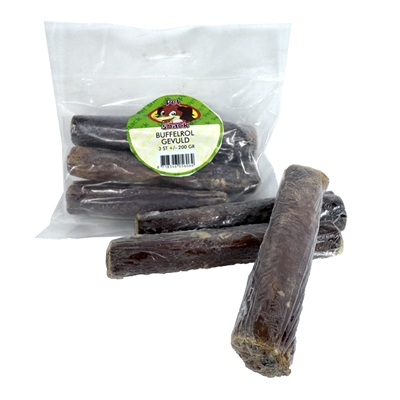 Petsnack Buffelrol Gevuld 3 St +/- 200 GR