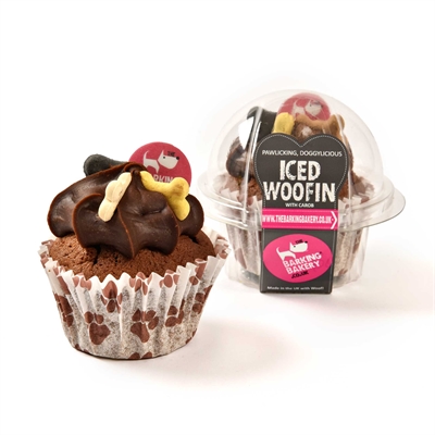 The Barking Bakery Vanilla Woofin Met Carob Glazuur