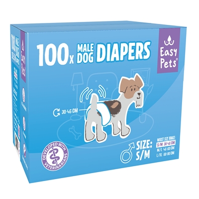 Easypets Hondenluiers Reu S/M 100 St