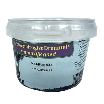 Dierendrogist Bij Haaruitval Capsules 150 St
