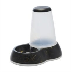 Savic Voerdispencer Loop Marble Zwart / Goud 32,5X22X29 CM 3 LTR