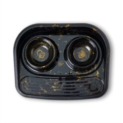 Savic Butler Voerbak En Drinkbak Met Plateau Marble Zwart / Goud 45X36X8 CM 2X300 ML